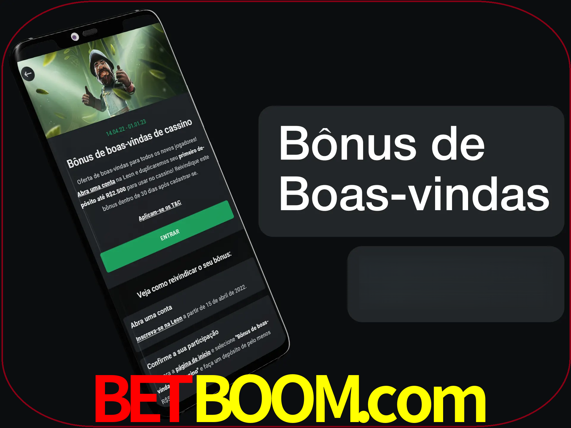 Não se esqueça de usar o bônus de boas-vindas.